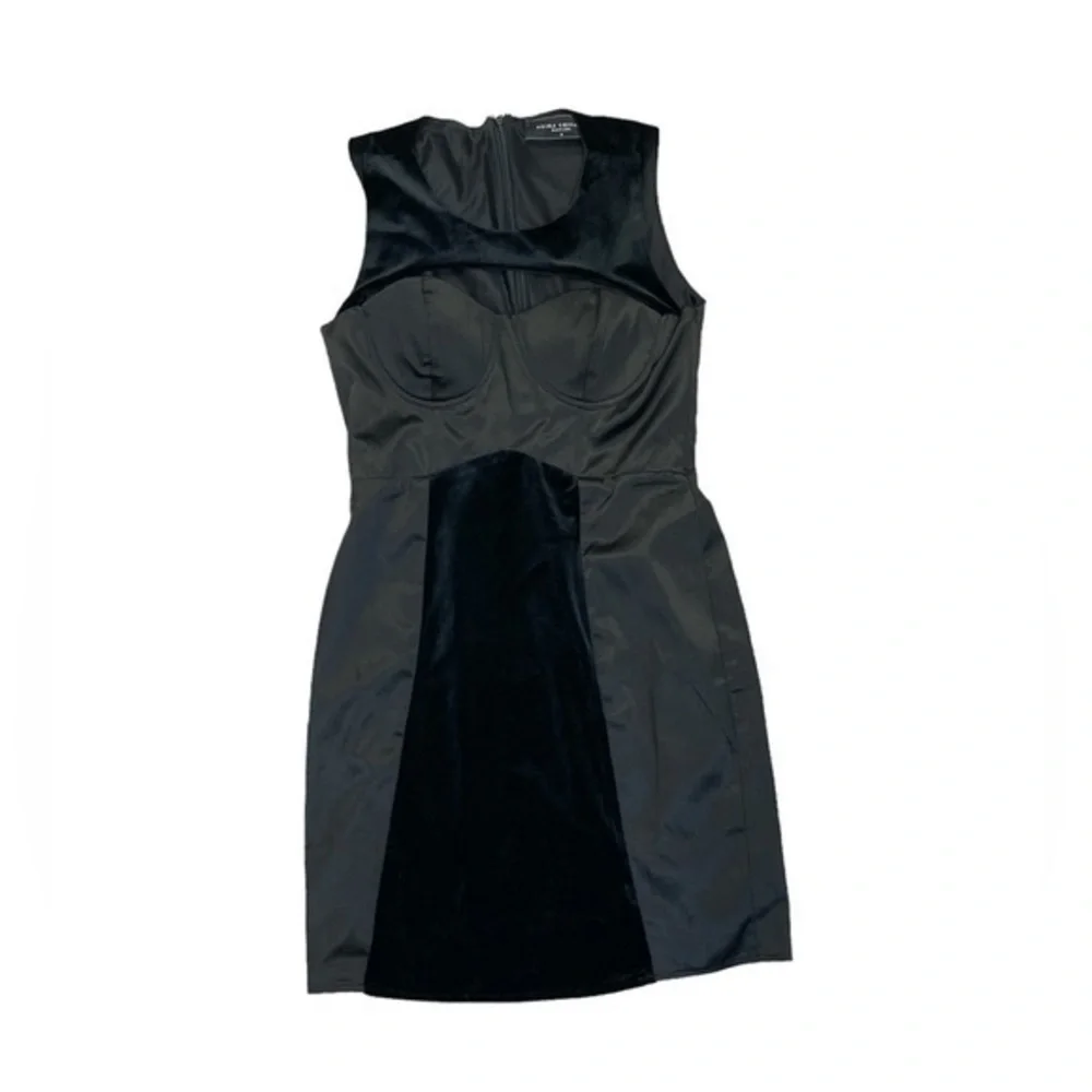 selena black dress Proenza Schouler Selena Twist Back Dress in Matte Double Crepe - Black main image 1